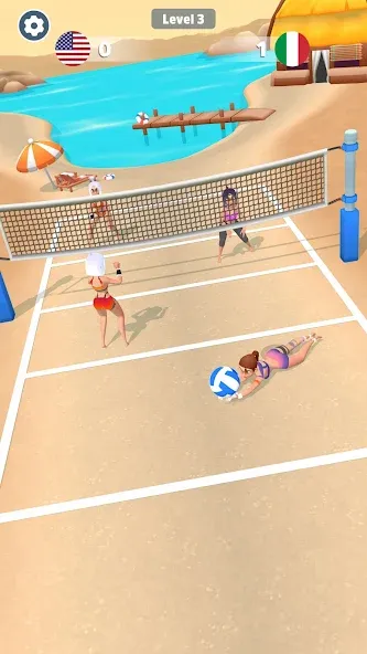 Beach Volleyball Game (Бичволлейбол игра) [МОД Mega Pack] Screenshot 3