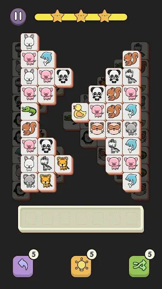 Match 3 Animal - Zen Puzzle (Матч 3 Животное) [МОД Много денег] Screenshot 1
