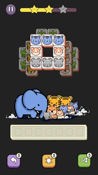 Match 3 Animal - Zen Puzzle (Матч 3 Животное) [МОД Много денег] Screenshot 4