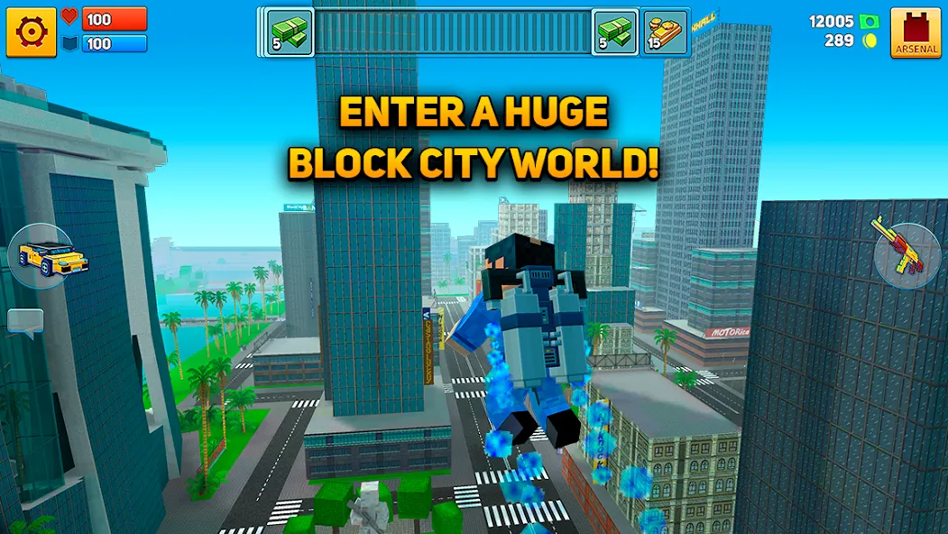Block City Wars: Pixel Shooter (Блок Сити Варс) [МОД Много денег] Screenshot 2