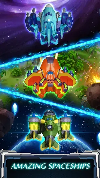 Skyforce Invaders (Скаифорс Инвейдерс) [МОД Unlimited Money] Screenshot 3