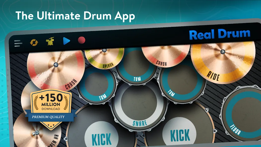 Real Drum: electronic drums (Риал драм) [МОД Бесконечные монеты] Screenshot 1