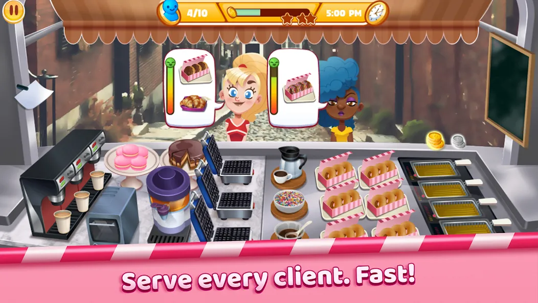Boston Donut Truck: Food Game (Бостонский Донат Трак) [МОД Много монет] Screenshot 2