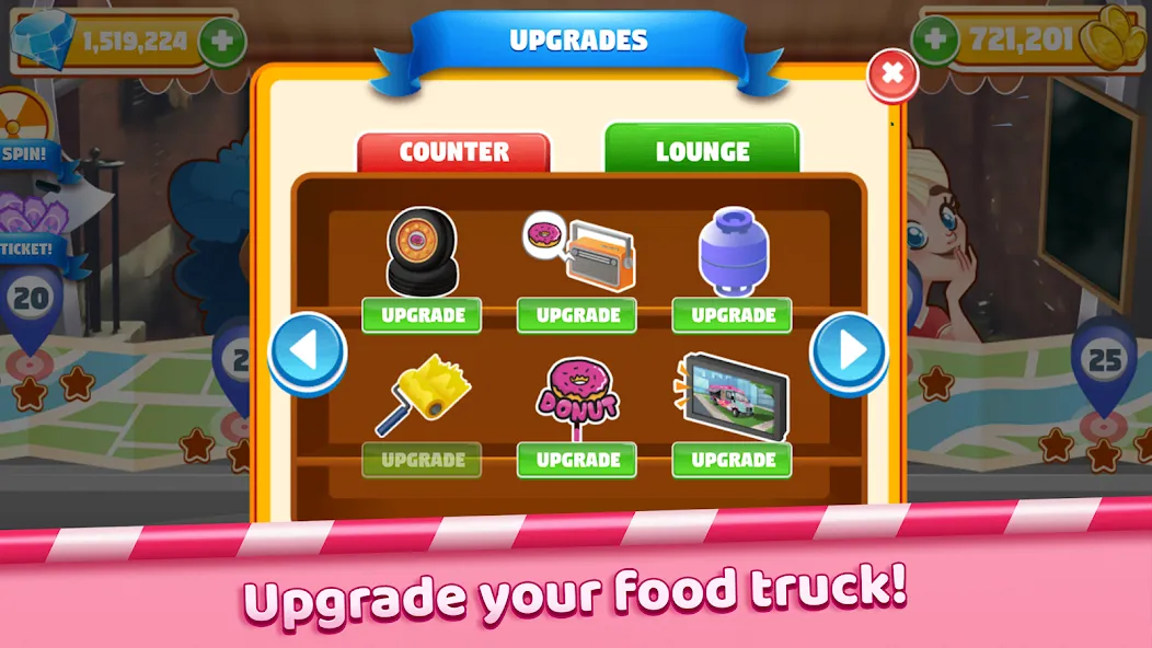 Boston Donut Truck: Food Game (Бостонский Донат Трак) [МОД Много монет] Screenshot 3