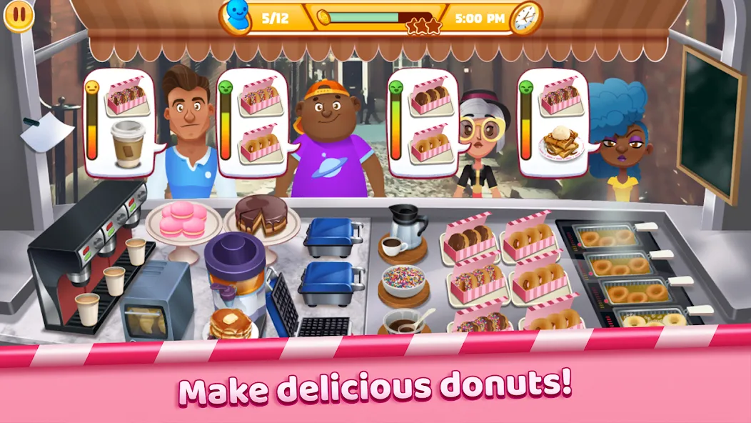 Boston Donut Truck: Food Game (Бостонский Донат Трак) [МОД Много монет] Screenshot 5