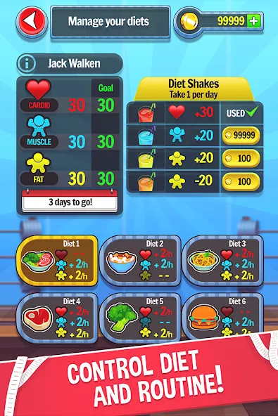 Fat No More: Sports Gym Game! (Фэт Но Море) [МОД Unlimited Money] Screenshot 3
