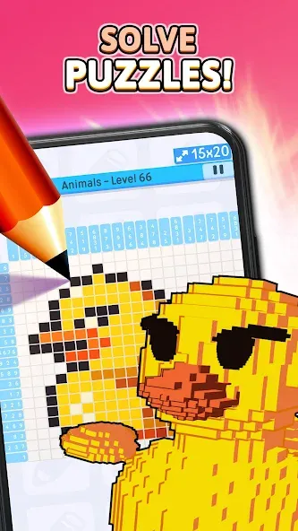 Nonogram Logic Pic: Pictogram (Нонограм Логик Пик) [МОД Меню] Screenshot 1