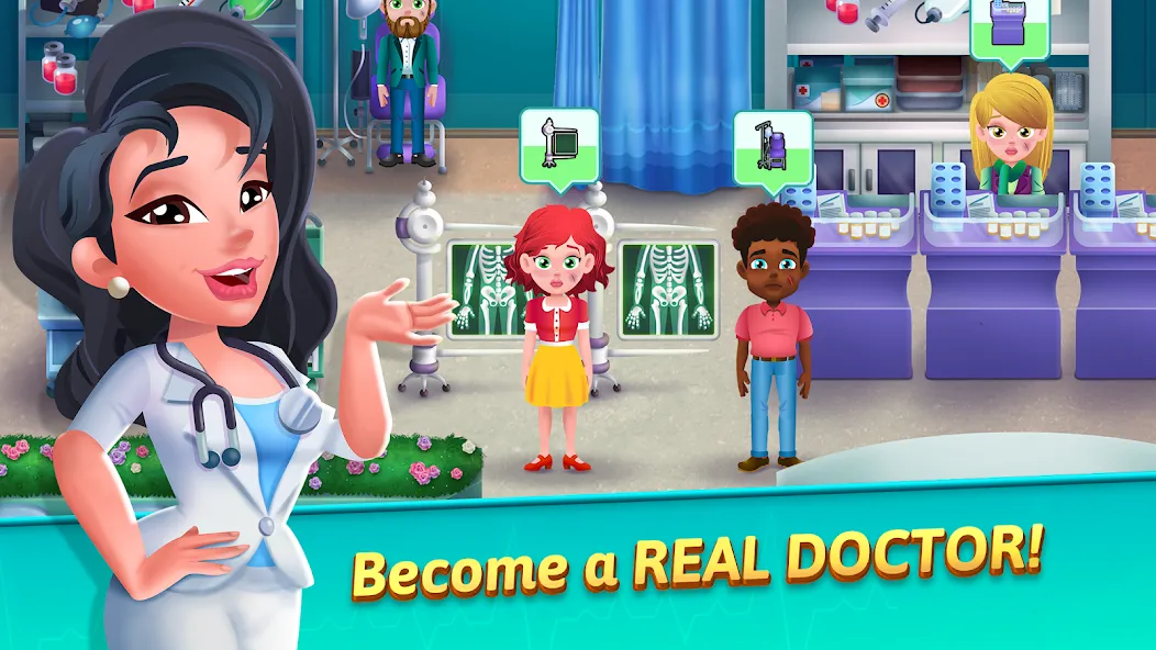 Medicine Dash: Hospital Game (Медицинский Дэш) [МОД Меню] Screenshot 1