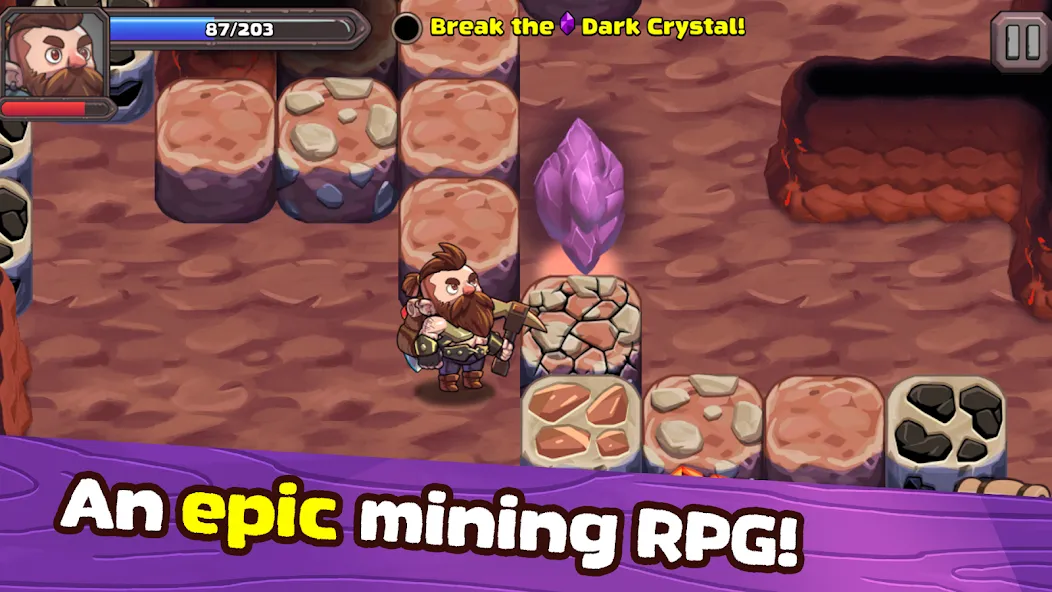 Mine Quest 2: RPG Mining Game (Мине Квест 2) [МОД Меню] Screenshot 1