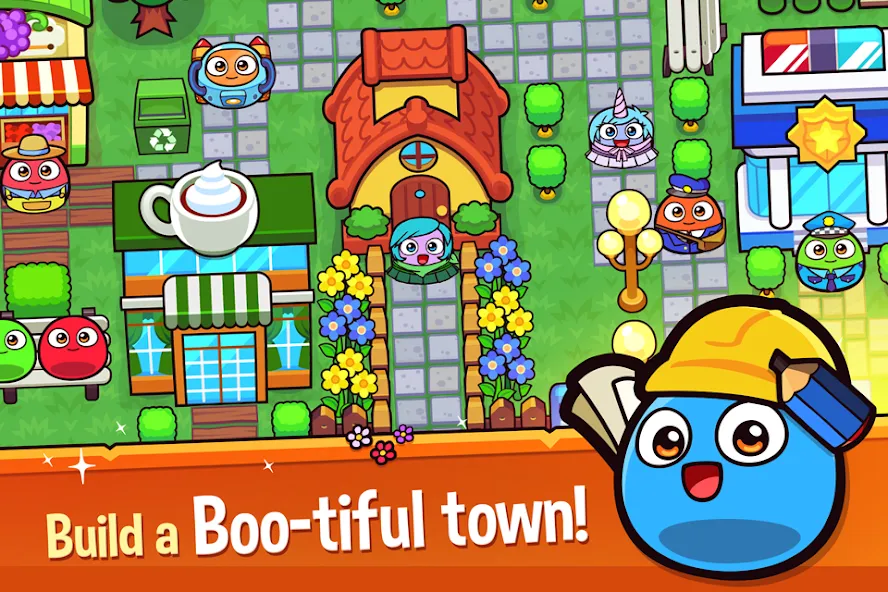 My Boo Town: City Builder Game (Май Бу Таун) [МОД Бесконечные монеты] Screenshot 2
