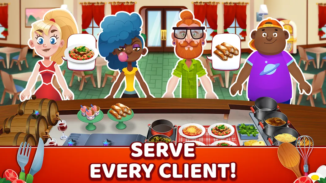 My Pasta Shop: Cooking Game (Мой Паста Шоп) [МОД Unlimited Money] Screenshot 2