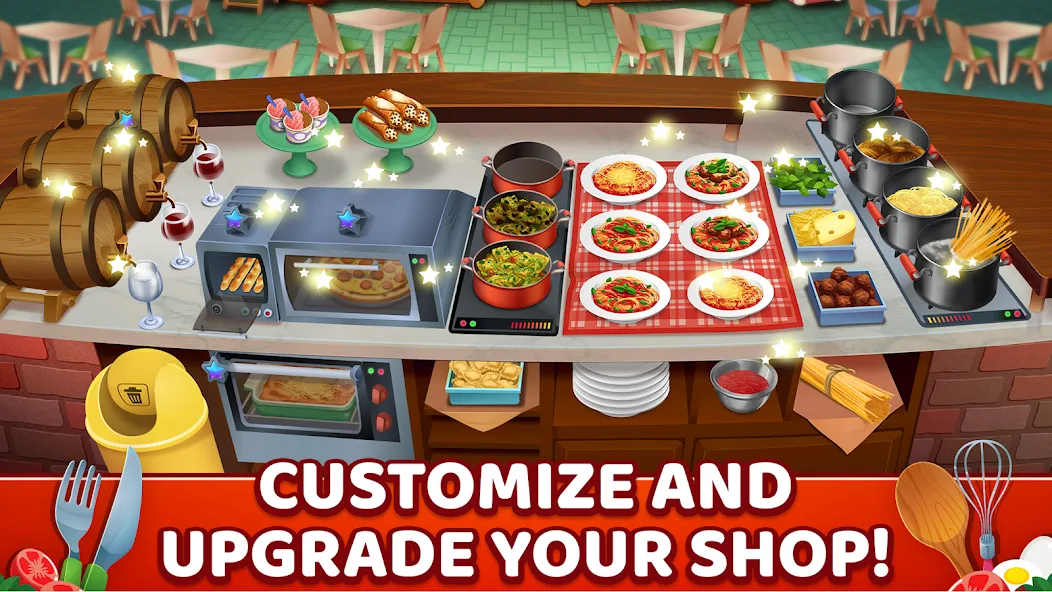 My Pasta Shop: Cooking Game (Мой Паста Шоп) [МОД Unlimited Money] Screenshot 4