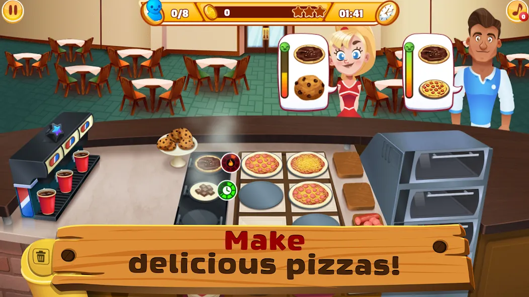 My Pizza Shop 2: Food Games (Мой Пиццерия 2) [МОД Mega Pack] Screenshot 2