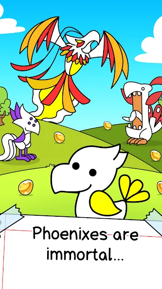 Phoenix Evolution: Idle Merge (Финикс Эволюция) [МОД Меню] Screenshot 1