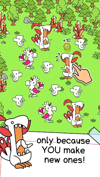 Phoenix Evolution: Idle Merge (Финикс Эволюция) [МОД Меню] Screenshot 2