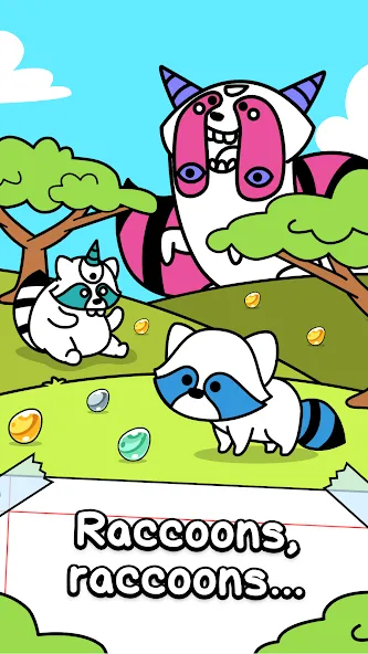 Raccoon Evolution: Idle Mutant (Раккун Эволюция) [МОД Много денег] Screenshot 1