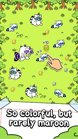 Raccoon Evolution: Idle Mutant (Раккун Эволюция) [МОД Много денег] Screenshot 2