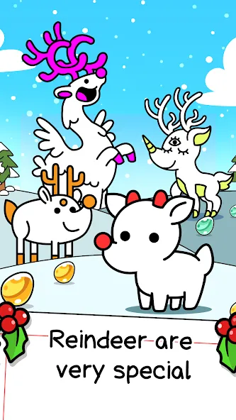 Reindeer Evolution: Idle Game (Рейндир Эволюция) [МОД Menu] Screenshot 1