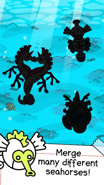 Seahorse Evolution: Sea Mutant (Сиходеволюция) [МОД Unlimited Money] Screenshot 3