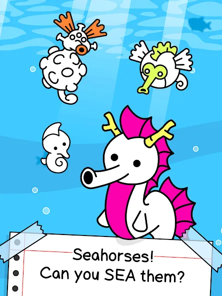 Seahorse Evolution: Sea Mutant (Сиходеволюция) [МОД Unlimited Money] Screenshot 5