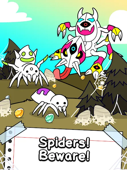 Spider Evolution: Idle Game (Спайдер Эволюшн) [МОД Mega Pack] Screenshot 5