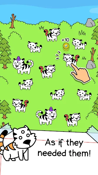 Tiger Evolution Idle Wild Cats (Тигровая эволюция дикие кошки) [МОД Unlocked] Screenshot 2