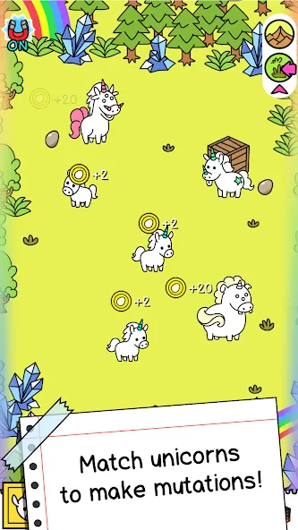 Unicorn Evolution: Idle Catch (Юникорн Эволюшн) [МОД Много денег] Screenshot 2