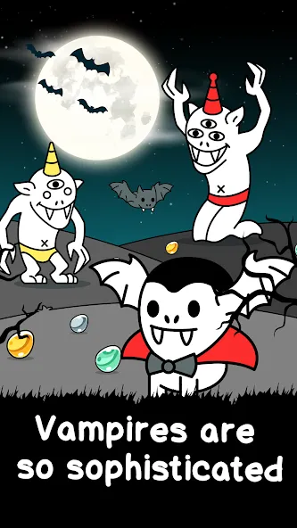 Vampire Evolution: Idle Horror (Вампирская эволюция) [МОД Много денег] Screenshot 1