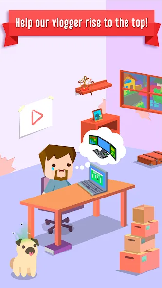 Vlogger Go Viral: Tuber Life (Влогер Стань Вирусным) [МОД Unlimited Money] Screenshot 1