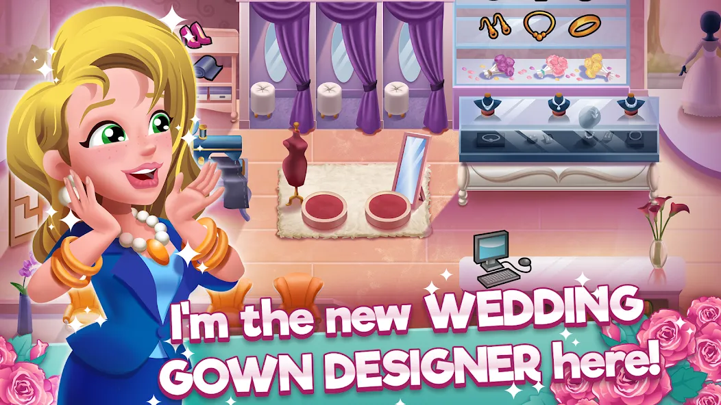 Wedding Salon Dash Bridal Shop (Свадебный салон Дэш Бутик невест) [МОД Много денег] Screenshot 1