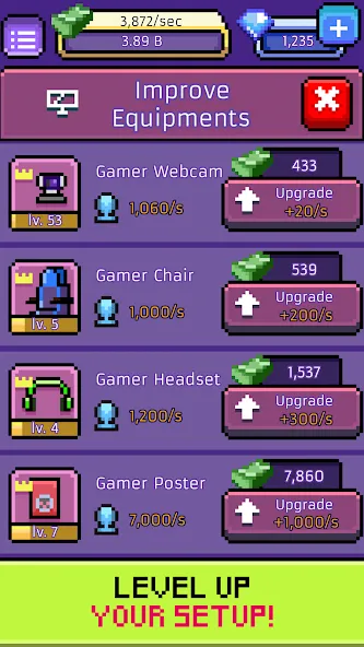 xStreamer: Idle Simulator Game (хСтример) [МОД Mega Pack] Screenshot 3