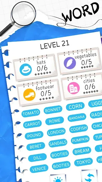 Word Sort: Association Connect (Соннект Колорс) [МОД Много денег] Screenshot 1