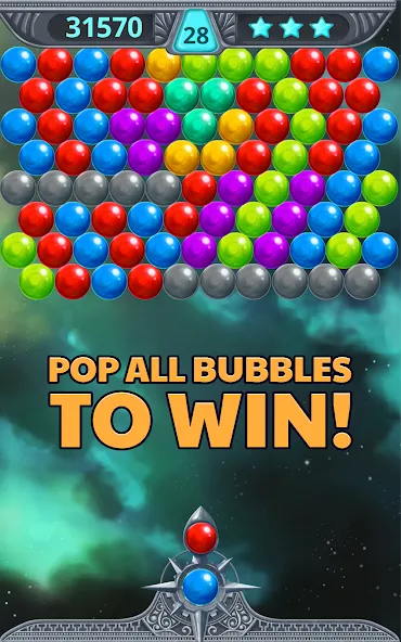 Bubble Shooter Space (Бубль шутер спейс) [МОД Много денег] Screenshot 4