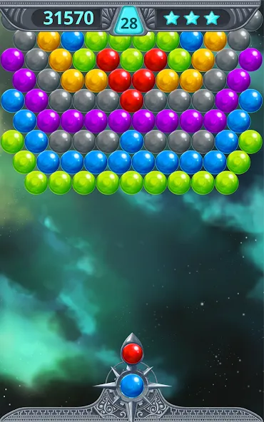 Bubble Shooter Space (Бубль шутер спейс) [МОД Много денег] Screenshot 5