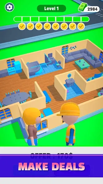 Home Builder 3D ! [МОД Много денег] Screenshot 3