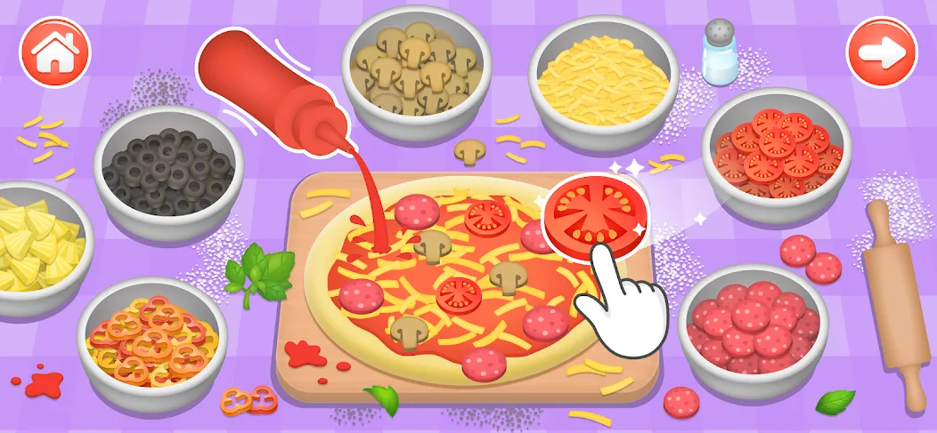 Kids Cooking Games 2+ Year Old [МОД Unlimited Money] Screenshot 1