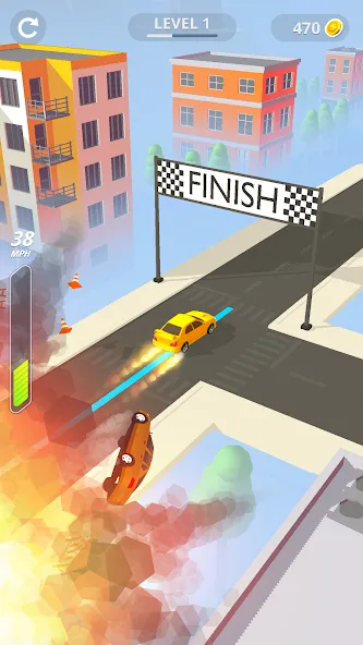 Line Race: Police Pursuit (Лайн Рейс) [МОД Menu] Screenshot 4