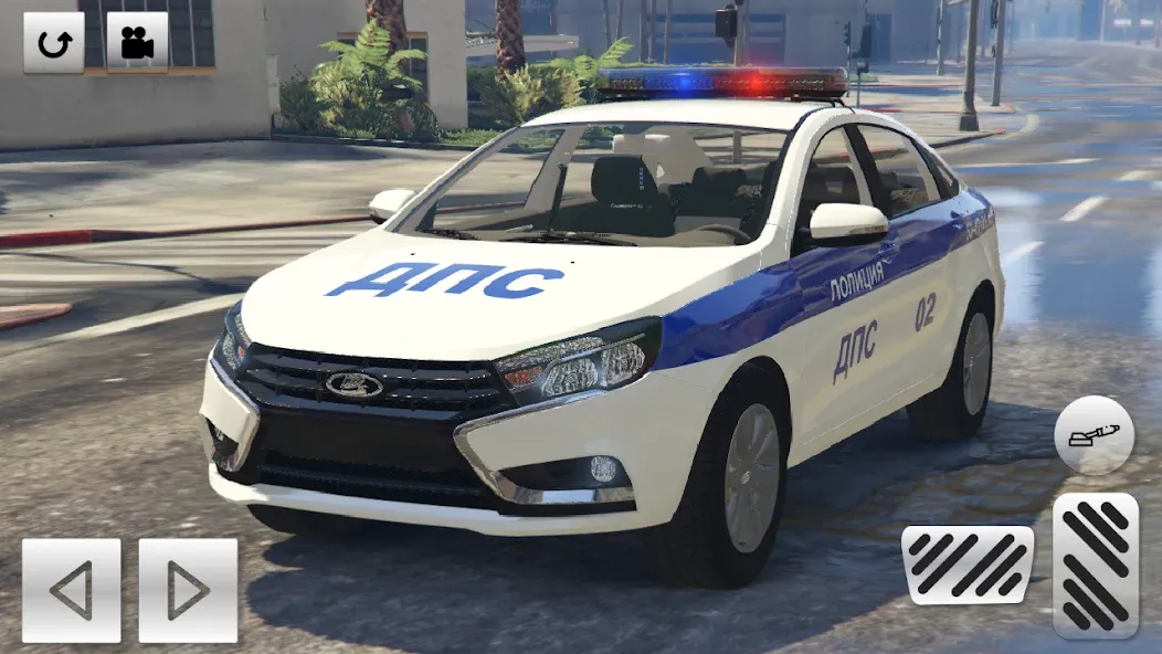 Полицейские гонки: ЛАДА Веста [МОД Много монет] Screenshot 4