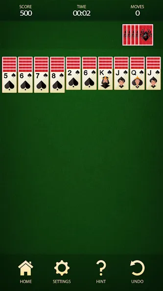 Spider Solitaire: Card Game (Спайдер Солитер) [МОД Mega Pack] Screenshot 1