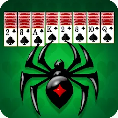 Взломанная Spider Solitaire: Card Game (Спайдер Солитер)  [МОД Mega Pack]