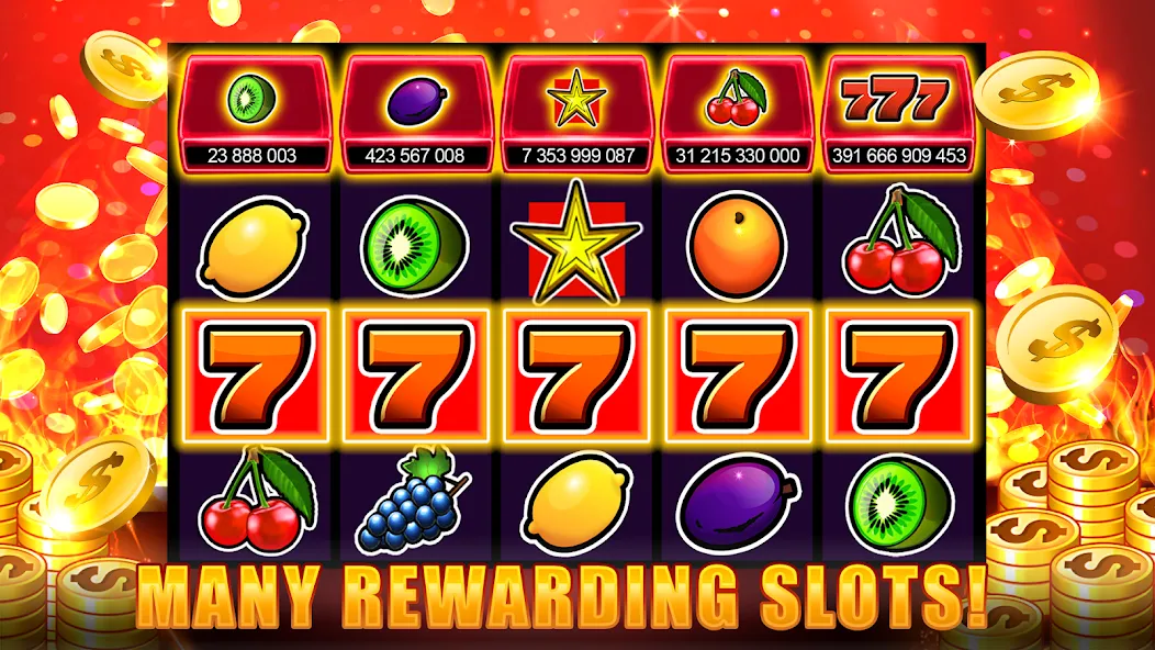 Slots 777 - Slot Machine Games [МОД Много денег] Screenshot 4