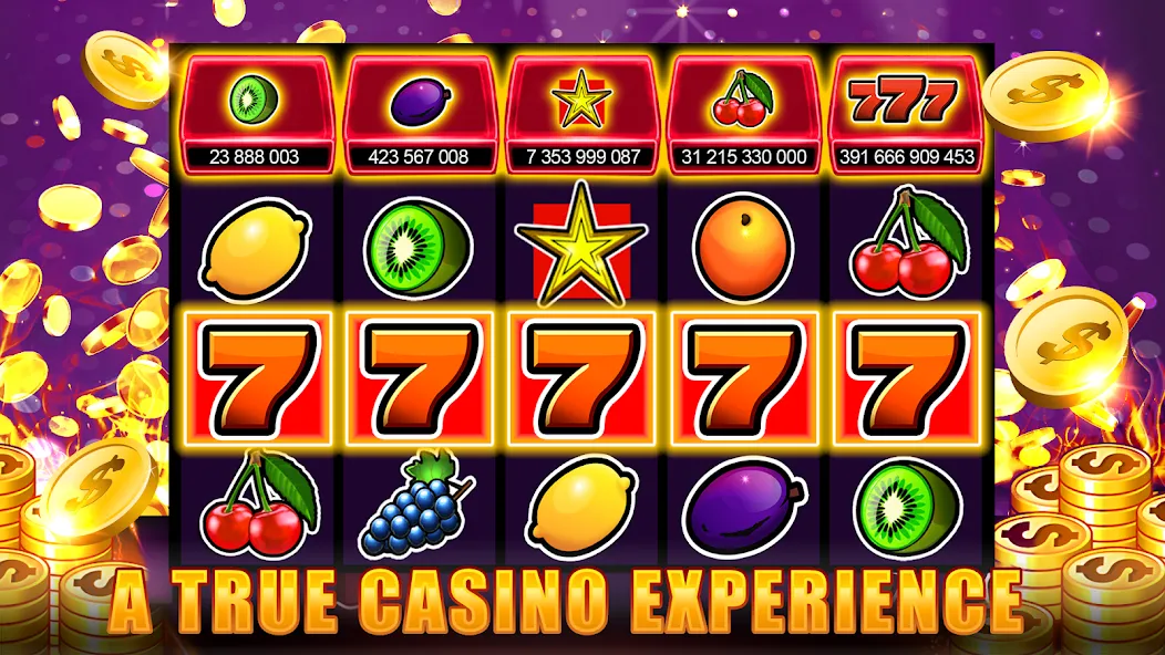 Slots 777 - Slot Machine Games [МОД Много денег] Screenshot 5