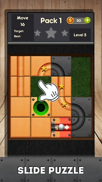 Rolling ball - slide puzzle [МОД Menu] Screenshot 2