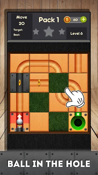 Rolling ball - slide puzzle [МОД Menu] Screenshot 3