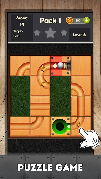 Rolling ball - slide puzzle [МОД Menu] Screenshot 4