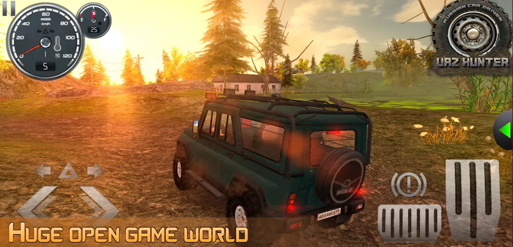 Russian Car Driver Uaz Hunter [МОД Все открыто] Screenshot 2