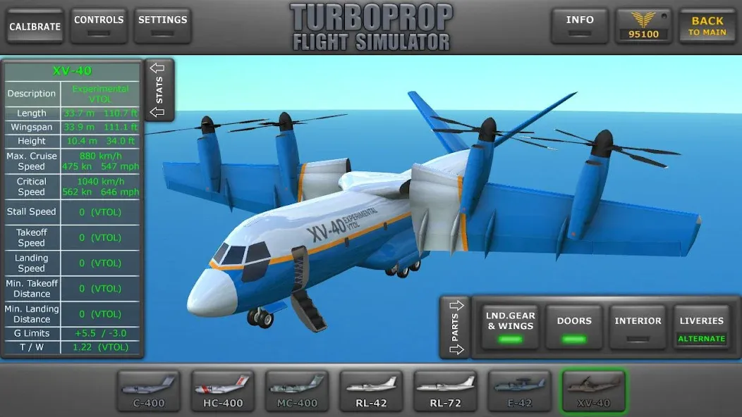 Turboprop Flight Simulator (Турбовинтовой симулятор полета 3D) [МОД Unlocked] Screenshot 1