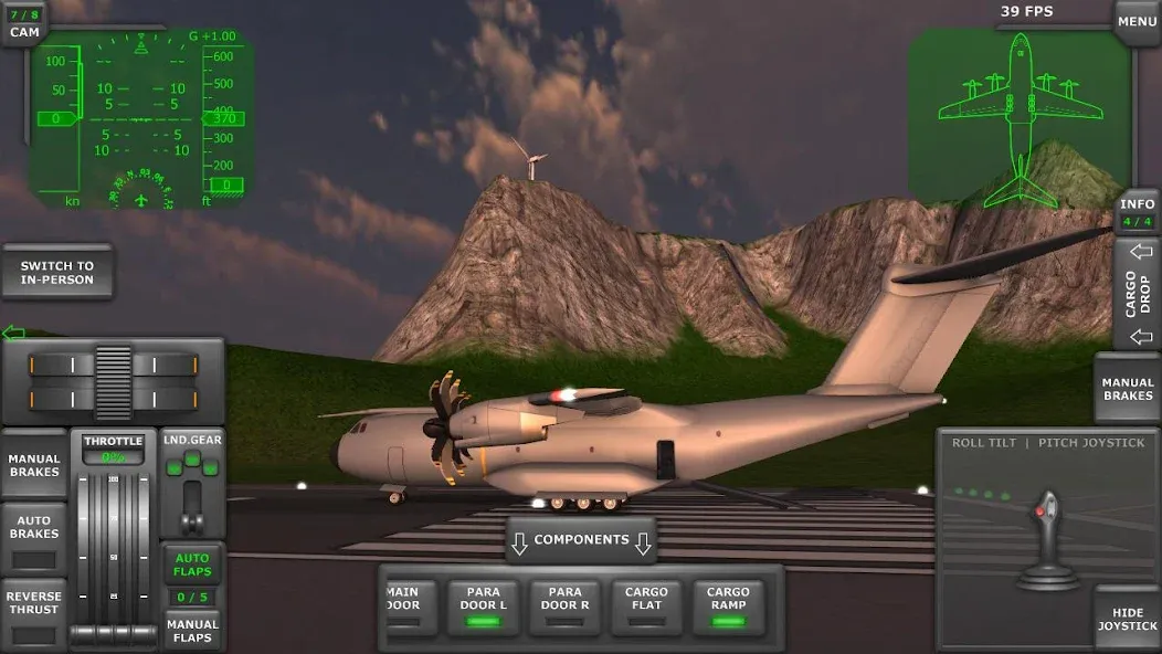 Turboprop Flight Simulator (Турбовинтовой симулятор полета 3D) [МОД Unlocked] Screenshot 2