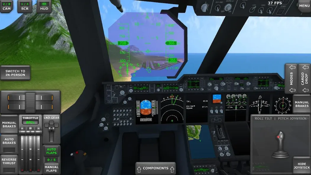 Turboprop Flight Simulator (Турбовинтовой симулятор полета 3D) [МОД Unlocked] Screenshot 3