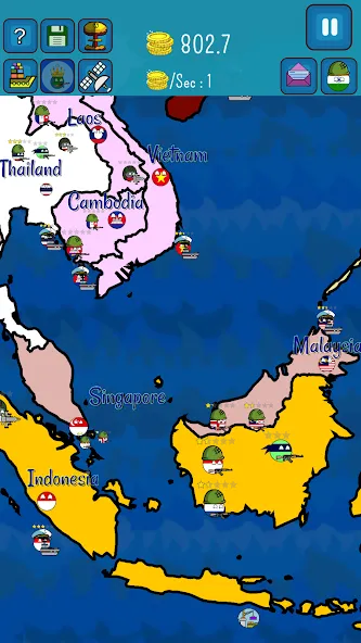 Dictators : No Peace (Диктаторс) [МОД Много денег] Screenshot 1